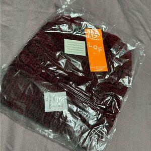 LOF Maroon Knit Hat